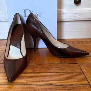 Dior Brown Heels - Size 39 - Like New with box